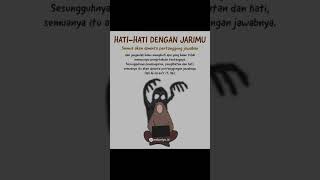 hati2 dengan jarimu #sharing #selfreminder #pengingat #jari