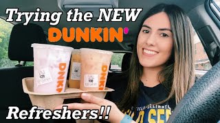 TRYING OUT THE NEW DUNKIN COCONUT REFRESHERS