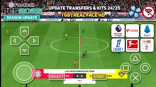 eFootball PES 2025 ppsspp Real Face Europa & Liga 1 Indonesia, New Transfers & Graphics HD