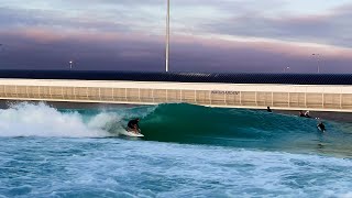 Barrels for breakfast at Urbnsurf