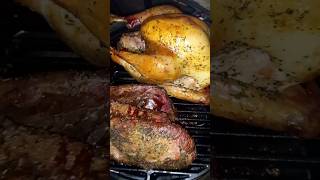 Turkey 🦃 & Beef BBQ #mukbang #shorts #video #nirulimbu