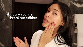 BREAKING OUT SKINCARE ROUTINE | Sian Lilly