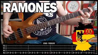 RAMONES - Born to die in Berlin (BASS TABS) [lyrics + PDF]