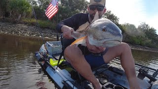 Flats Fishing Tampa Bay for REDFISH and JACK CREVALLE!  #redfish #jackcrevalle #tampabay #inshore