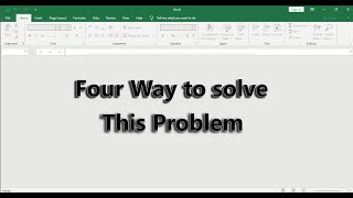 4 Ways to Solve Microsoft Excel opening a blank screen (no display) 2016, 2019 | Excel blank screen