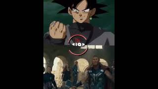 Goku Black vs Avengers | #vs #shorts