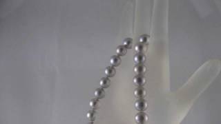 Estate South Sea Tahitian Diamond Freshwater Pearl 18k Gold Necklace ebay 101668654023