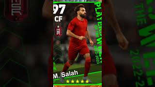 افضل خمس بطاقات لي محمد صلاح في ايفتبول #efootball #بيس_موبايل #pes #اللعيب