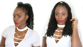 Half-N-Half Two-Fer Loc Hairstyles Tutorial/Jungle Barbie