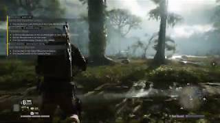 Tom Clancy's Ghost Recon Breakpoint on Stadia - Rain Storm Engaging Two Enemies