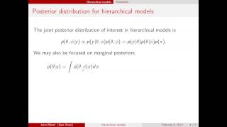 Bayesian hierarchical models