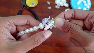 DIY | how to make choker Necklace | tutorial kalung hijab | cara membuat kalung pesta