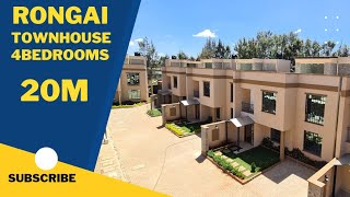 Ongata Rongai Townhouses 4Bedroom Plus DSQ  All en-suite At 20Million