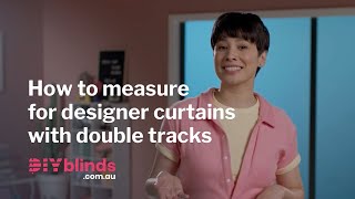 How to Measure for Curtains with Double Tracks