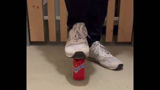 Red can! #canyoustandonit #satisfying #crushing