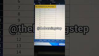 convert Number to Alphabet through CHAR formula in Microsoft Excel #exceltricks #reel #msexcel