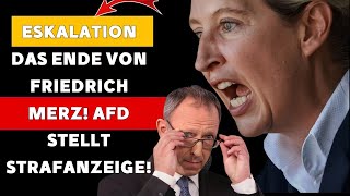 UNGEHEURE ESCALATION: DIE AFD REICHT STRAFANZEIGE GEGEN MERZ EIN!