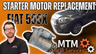 Fiat 500X starter motor replacement