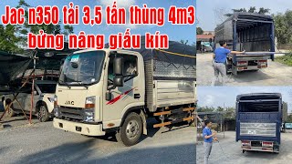 Xe tải Jac n350 lắp bửng nâng giấu kín.