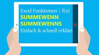 Excel Summe wenn und Summewenns: Nur bestimmte Werte addieren [Tutorial HD 2020 Wennfunktion]