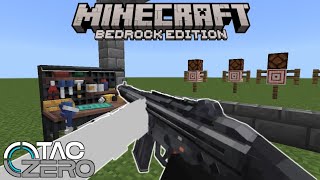 Unofficial Tacz Bedrock Showcase | Best Gun Addon For MCBE/MCPE 1.21+