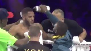 A BRUTAL combo from @donovan_wisse finishes Belgaroui! #GLORY78 #suriname