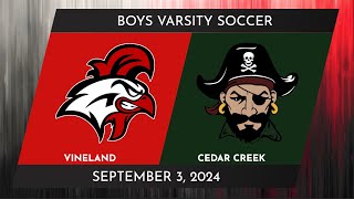 Vineland Boys Varsity Soccer vs. Cedar Creek | September 3rd, 2024