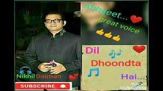 Dil Dhoondta Hai... Tribute to Bhupendra Singh by Abhijeet..