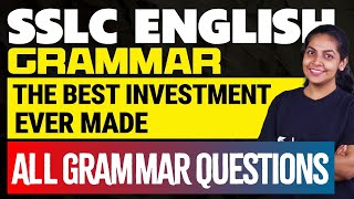 SSLC English Grammar | The Best Investment | Ever Made - All Grammar Questions | Eduport