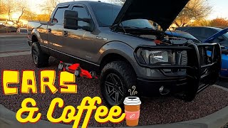 CARS & COFFEE WITH THE ECOBEAST! The First Car meet Ever! with my 2014 F-150 3.5L EcoBoost!