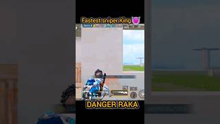 FASTEST😈  DOUBLE SNIPER KING 👑 PUBG BGMI | DANGER RAKA🔥#shorts #short #viral #sniper #trending #pubg