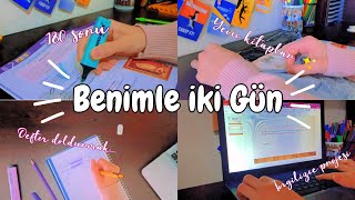 7. Sınıf DERS ÇALIŞMA GÜNLÜĞÜM #9🌟 | Benimle 2 gün🍭| İngilizce Projesi | Nisaa and Coffee