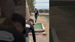 Catrina Allen throws bombs #discgolf