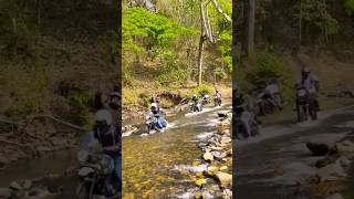 Royal Enfield bikes water crossing #royalenfield #himalayan