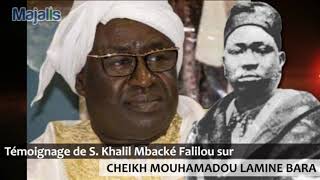 Témoignage de S. Khalil Falilou sur Cheikh M. Lamine