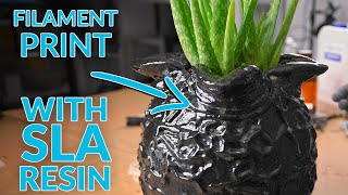 Finish your filament prints with SLA resin - fast and cheap!