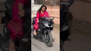 Princi sanju 99 || Sanju rider R15 bike riding video || girl bike rider || princi sanju 99 r15 bike