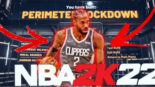 I FOUND THE BEST LOCKDOWN BUILD ON NBA 2K22 | BEST PERIMETER LOCKDOWN BUILD