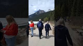 Walking along and round Lake Louise, May 2022