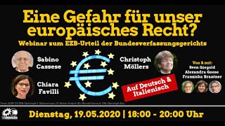 Deutsch-italienisches Webinar: Gefahr für unser europäisches Recht? #WeAreInThisTogether