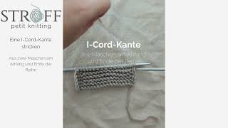 I-Cord-Kante stricken