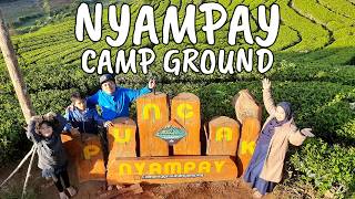 NYAMPAY CAMPING GROUND CIWIDEY TERBARU 2024 | Camping Seru Pinggir Sungai & Hiking Puncak Kebun Teh