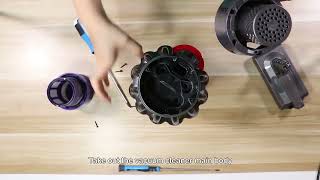 Vacuum Cleaner Bin Runner Installation Video for Dyson V10 V11 V15 SV12 SV14 Models