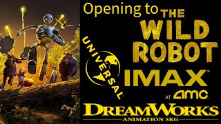 Opening to The Wild Robot 2024 IMAX at AMC Theaters