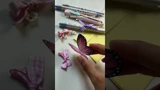 DIY Mini Butterfly Card #diy #artandcraft #aestheticvideo #shortfeed #shorts