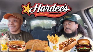 New Yorkers Eat Hardee's #mukbang + STORYTIME