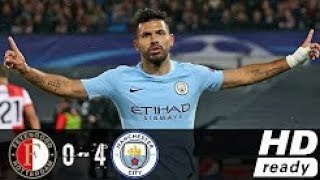 Feyenoord vs Manchester City 0-4 All Goals & Highlights 13/09/2017