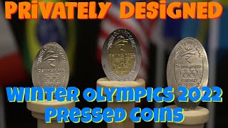 Beijing Winter Olympics 2022 Pressed Coins | Privately Designed