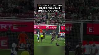 Golazo de tiro libre de Raúl Jiménez con la selección mexicana 🇲🇽⚽️ #futbol