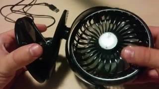 Ventilatore USB a batteria 18650 con clip e ricaricabile via USB